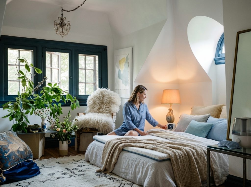 Hot flashes don’t stop just because it’s bedtime—build a calmer, cooler sleep setup that adapts with you
